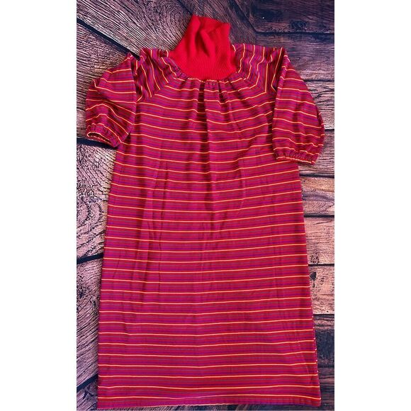 Vtg Gloria Moret of California Multi-color‎ Hostess Patio Gown Dress Robe Sz Lg - Picture 4 of 9